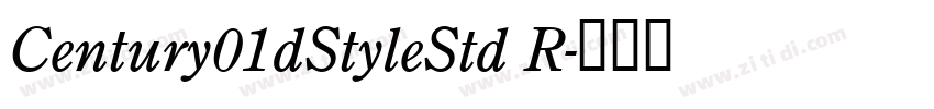 Century01dStyleStd R字体转换